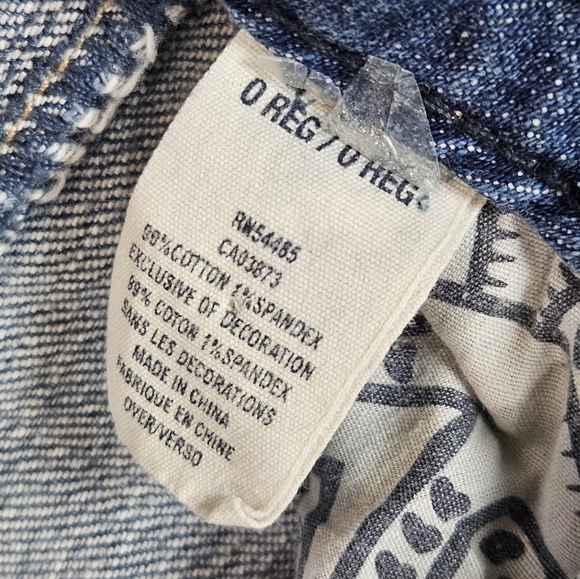 American Eagle Jeans Womens‎ 0 Regular Faded Skinny Two Tone Pocket 90s Low Rise - Picture 10 of 10